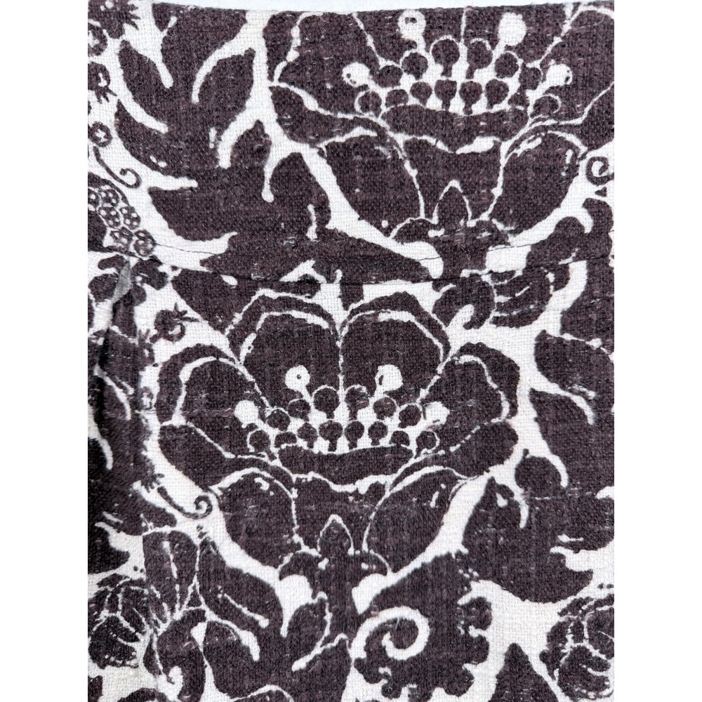 Trina Turk Los Angeles Vintage Floral Damask Pencil Skirt Brown Cream Size 2 - Picture 2 of 8